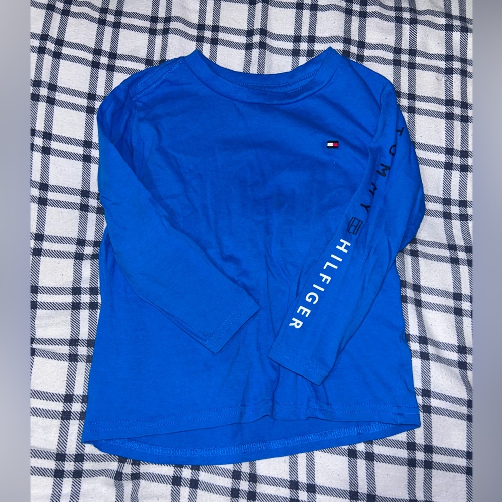 Tommy Hilfiger Kids Blue Long Sleeve Shirt